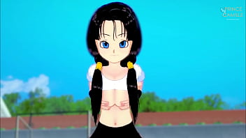 Videl gets horny in the middle of training Videl gets horny in the middle of training