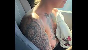 Just a girl trynna fix her sports bra in the gym parking lot