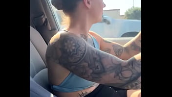 Just a girl trynna fix her sports bra in the gym parking lot