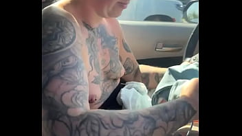 Just a girl trynna fix her sports bra in the gym parking lot