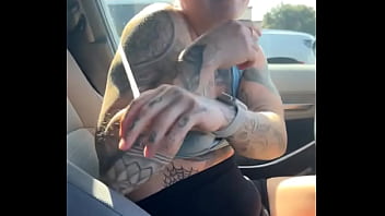 Just a girl trynna fix her sports bra in the gym parking lot