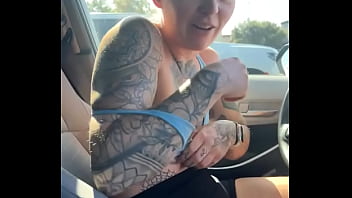 Just a girl trynna fix her sports bra in the gym parking lot