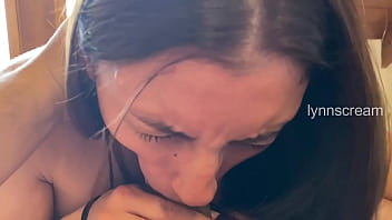 Their parents were at home but she wanted me to cum in her mouth pov blowjob