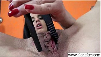 Hot sexy girl insert sex toys in her holes vid 26