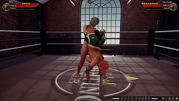 Alyssa vs aine nf3d female mma combat ring