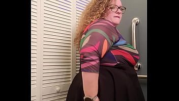Redhead bbw receptionist bends over and invites you up her skirt Redhead bbw receptionist bends over and invites you up her skirt