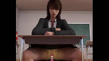 3d cowgirl with dildo in classroom