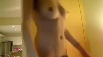 Cute cam girl with a wand