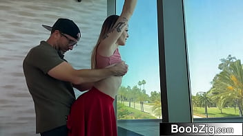 Room with a view and a beauty who loves being watched