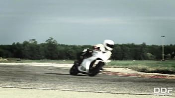 Biker bangs fan's asshole Biker bangs fan's asshole