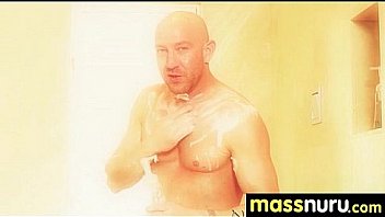 Slippery nuru massage for lucky dude 21