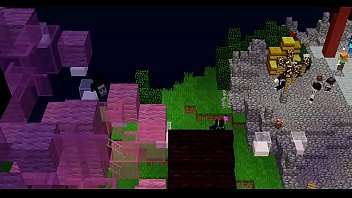 En maincra brincando por una mamada con zongz d linkinpark