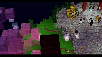 En maincra brincando por una mamada con zongz d linkinpark