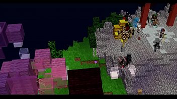 En maincra brincando por una mamada con zongz d linkinpark