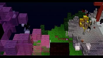 En maincra brincando por una mamada con zongz d linkinpark