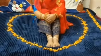 Beautiful indian couple having romantic sex