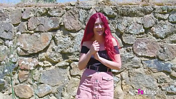 Crow sniff gets her first oudorr she loves it