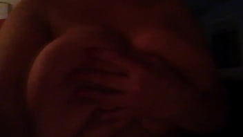 Squeezing my big breasts