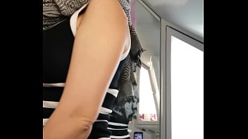 Coquine dans le train