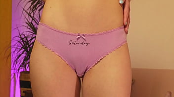 Saturday panties on hot blond chic