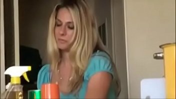 Blonde babe rides cock