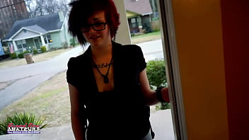 Inked cutie marcie dildo fucks her horny twat wearing lingerie and squirts