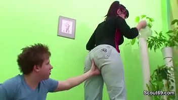 Young boy seduce friends mom to get first fuck