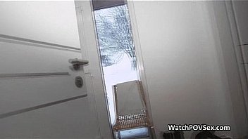 Dicking hot gf on the stairs