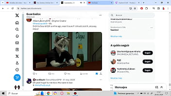 Furry con cerveza y con grandes tetas fornican en un bar