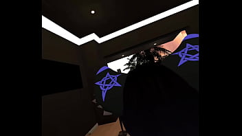 Mute cat grinds against bunny momma's clit until they both cum