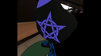 Mute cat grinds against bunny momma's clit until they both cum