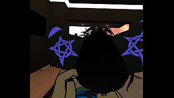 Mute cat grinds against bunny momma's clit until they both cum