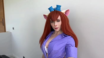 Gadget hackwrench from chip 'n dale deepthroats and hard fucks till cum in pussy