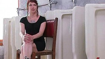 Butt enema for a redhead