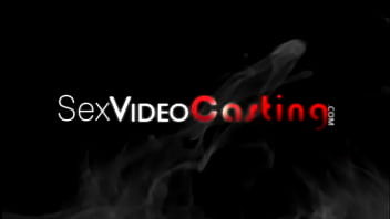 Newcomer sucking cock at casting