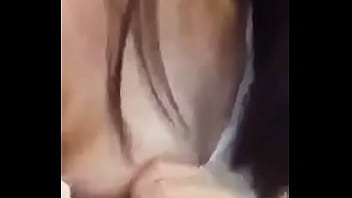 Girl showing her medium size melons