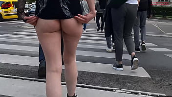 Pussy flashing and exhibitionism melody walks naked in vienna