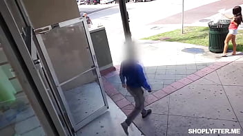 Shoplifter sofie reyez getting horny as she sucks officer mclanes cock