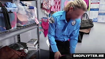 Shoplifter sofie reyez getting horny as she sucks officer mclanes cock