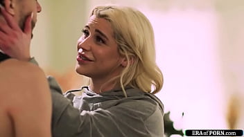 Stepson lost a game and curvy stepmom puts cheerleader uniform to cheer him big tits milf is facefucked and he fingers her is fucked