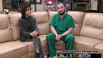 Brooklyn rossi sucks dick gets fucked and blasted with huge load of cum