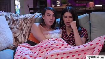 Two Busty Ts Kasey Kei And Zariah Aura Are On The Couch Watching Some Moviesafter That They Get Horny And Start Kissing Each Othernext Is Zariah Throats Kaseys Shecock Passionately And In Return Kasey Licks And Fucks Her Tight Ass So Hard thumbnail