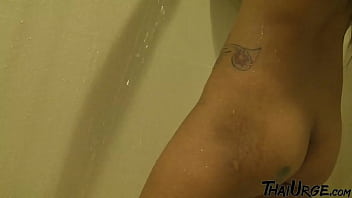 Asian stepsister engaging in oral sex with a large 8 inch penis