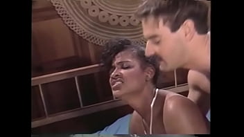 Black bitch angel kelly with juicy lips hardcore fucking white cock on the bed