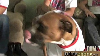 Dp with german ebony bukkake teen 19