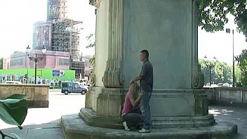 Blasstueck berlin siegessaeule public und fast erwischt