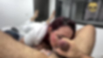 I'm left alone with my soldier friend so i can suck his cock