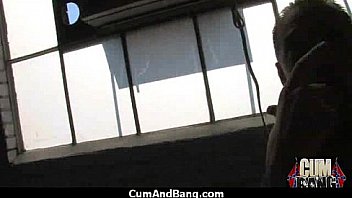 Real ebony babe getting hard core group making out 26