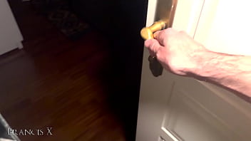 Blonde stepsister gets fucked hard in the dark by her horny stepbrother