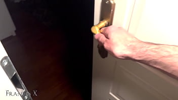 Blonde stepsister gets fucked hard in the dark by her horny stepbrother